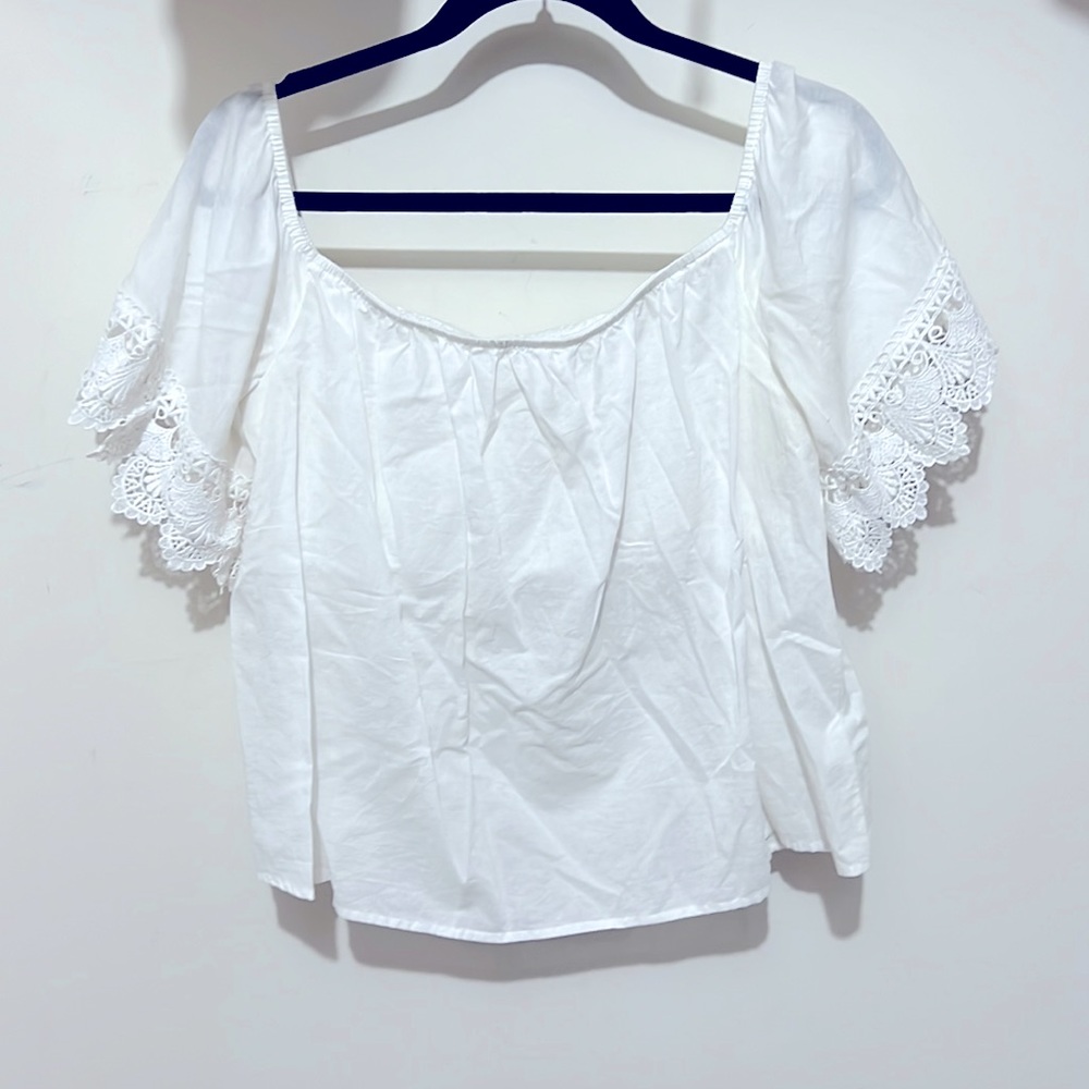 White Off The Shoulder Express Top